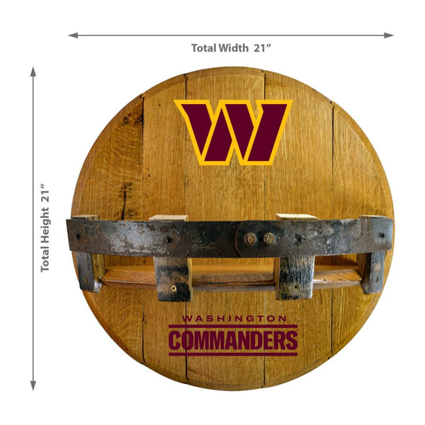 Washington Commanders Oak Bar Shelf