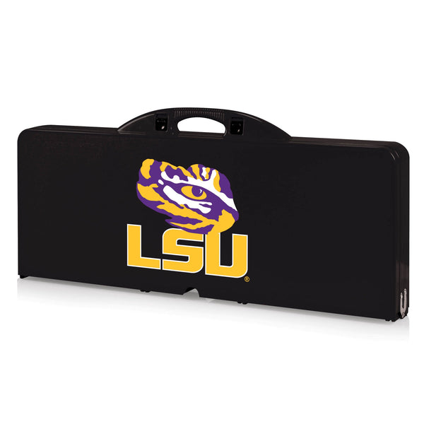 LSU TIGERS - PICNIC TABLE PORTABLE FOLDING TABLE WITH SEATS