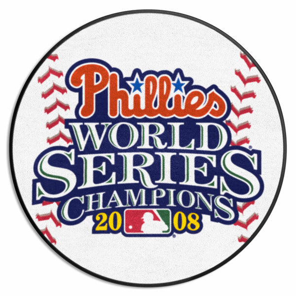 MLB - Philadelphia Phillies World Series Champions 2008 Baseball Mat with the Phillies Logo