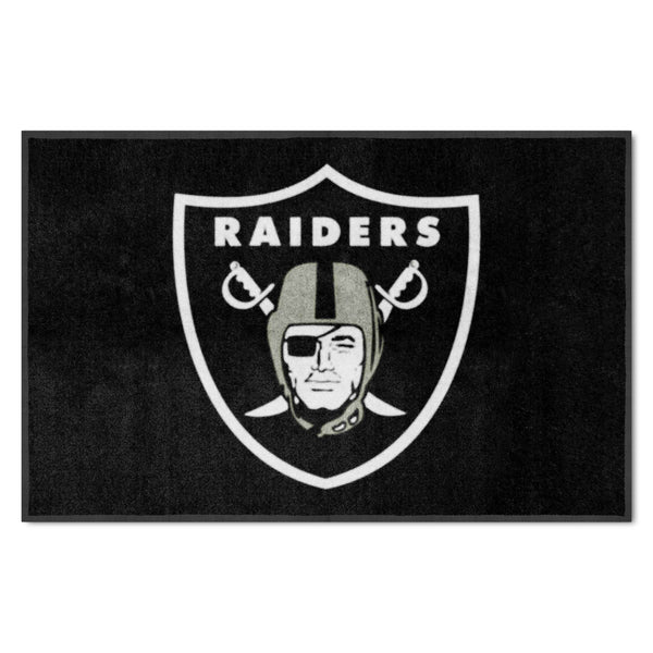 NFL - Las Vegas Raiders 4X6 Logo Mat - Landscape