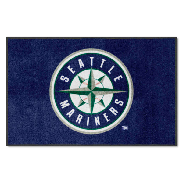 MLB - Seattle Mariners 4X6 Logo Mat - Landscape