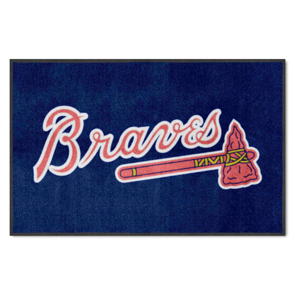 MLB - Atlanta Braves 4X6 Logo Mat - Landscape