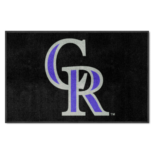 MLB - Colorado Rockies 4X6 Logo Mat - Landscape