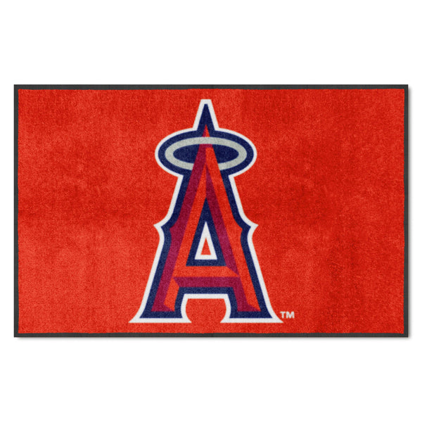 MLB - Los Angeles Angels 4X6 Logo Mat - Landscape