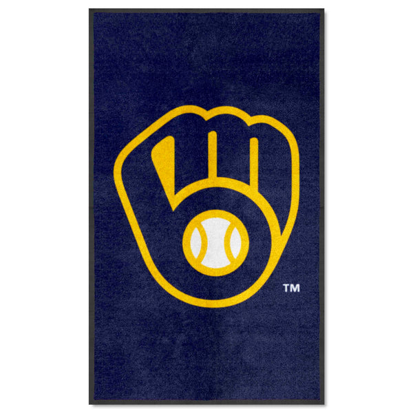 MLB - Milwaukee Brewers 3X5 Logo Mat - Portrait