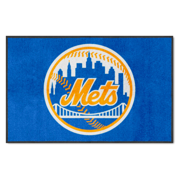 MLB - New York Mets 4X6 Logo Mat - Landscape