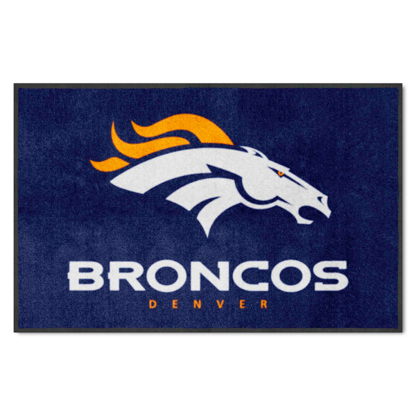 NFL - Denver Broncos 4X6 Logo Mat - Landscape