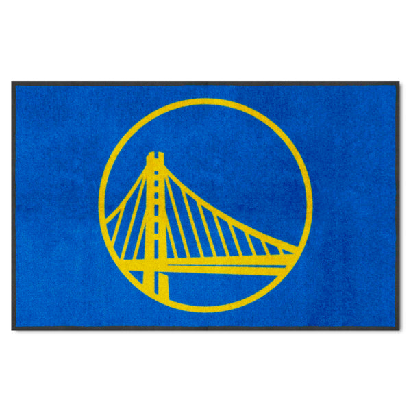 NBA - Golden State Warriors 4X6 Logo Mat - Landscape