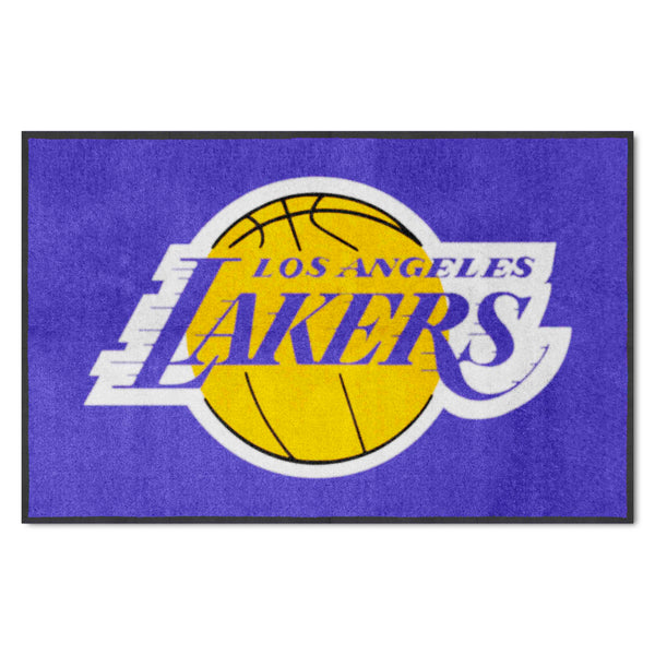 NBA - Los Angeles Lakers 4X6 Logo Mat - Landscape
