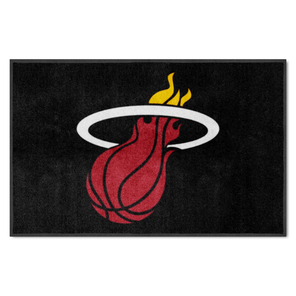 NBA - Miami Heat 4X6 Logo Mat - Landscape