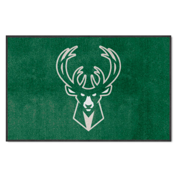 NBA - Milwaukee Bucks 4X6 Logo Mat - Landscape