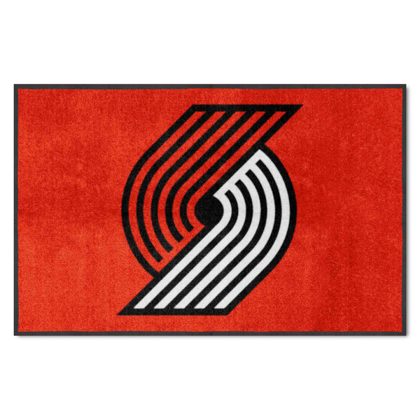 NBA - Portland Trail Blazers 4X6 Logo Mat - Landscape