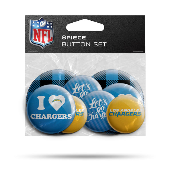 '-EBTNS 8 Pack Button Set-True Sports Fan