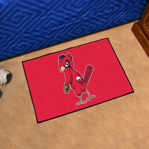 MLBCC - St. Louis Cardinals  Starter Mat with Mascot Symbol Logo