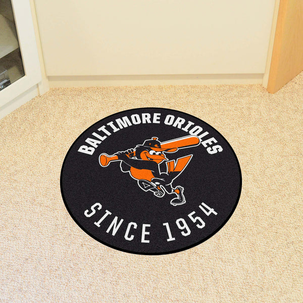 MLBCC - Baltimore Orioles Roundel Mat with Mascot Symbol Logo