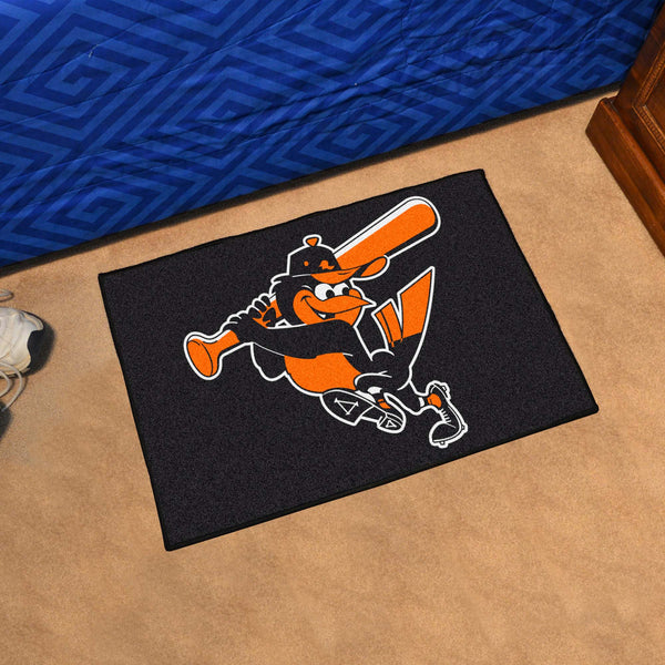 MLBCC - Baltimore Orioles Starter Mat with Mascot Symbol Logo