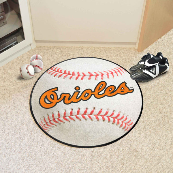 MLBCC - Baltimore Orioles Baseball Mat with Orioles Logo