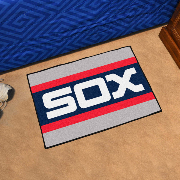MLBCC - Chicago White Sox Starter Mat with Sox Symbol Logo
