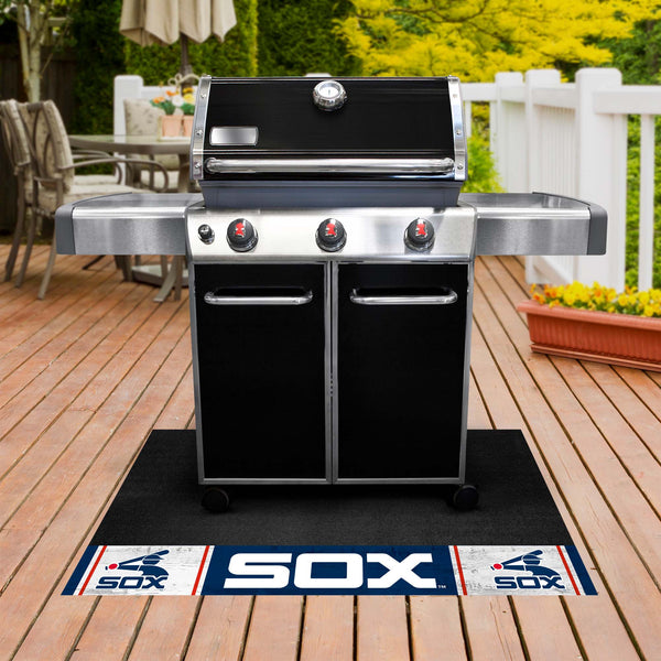 MLBCC - Chicago White Sox Grill Mat with Sox Symbol Logo