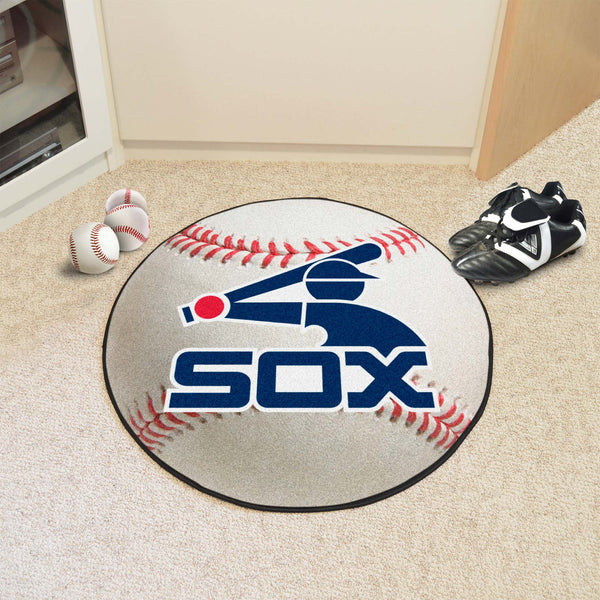 MLBCC - Chicago White Sox Baseball Mat with Sox Symbol Logo