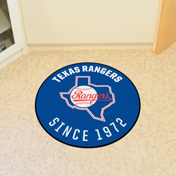 MLBCC - Texas Rangers Roundel Mat with Rangers Logo