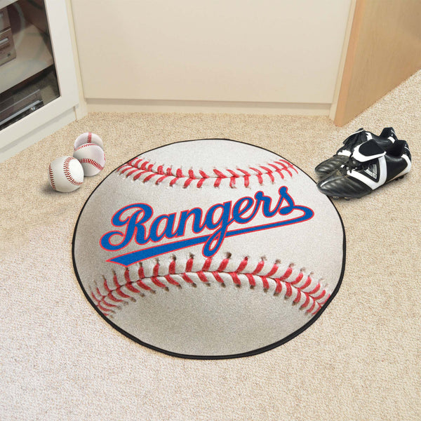 MLBCC - Texas Rangers Baseball Mat with Rangers Logo