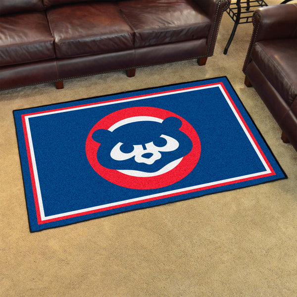 MLBCC - Chicago Cubs 4x6 Rug with Symbol Logo