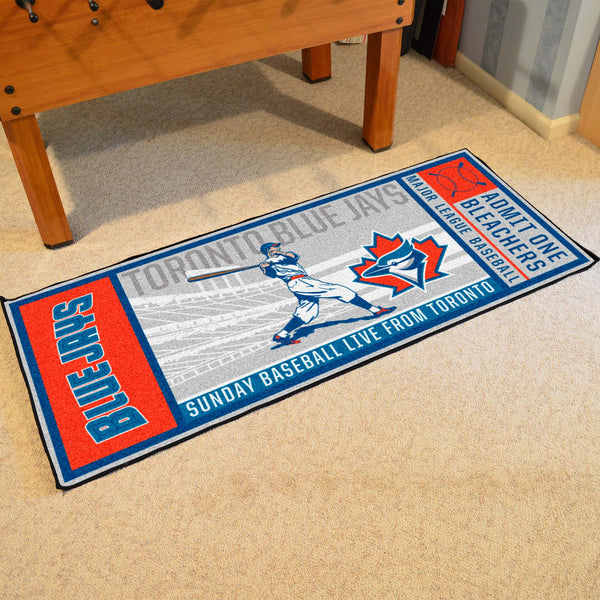MLBCC - Toronto Blue Jays Ticket Runner with Symbol Logo