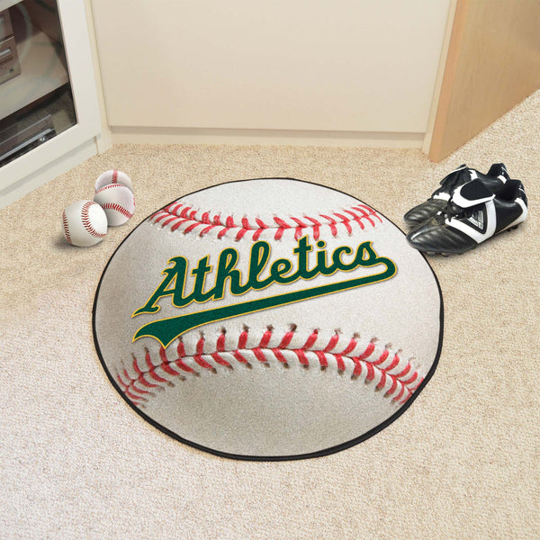 MLBCC - Oakland Athletics Baseball Mat with Athletics Logo