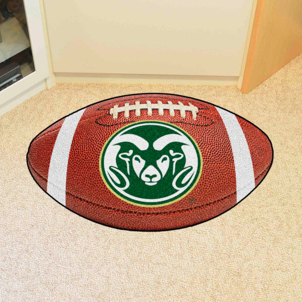 Colorado State University Football Mat with CS Rams Logo