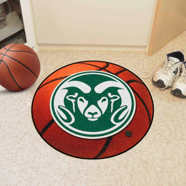 Colorado State University Basketball Mat with CS Rams Logo