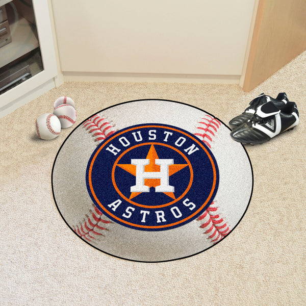 MLB - Houston Astros Baseball Mat with H Logo & Name