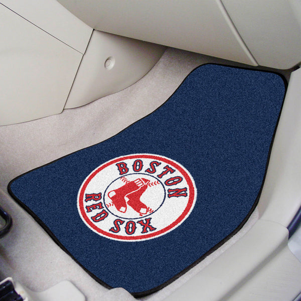 MLB - Boston Red Sox 2-pc Carpet Car Mat Set with Sox Logo & Name