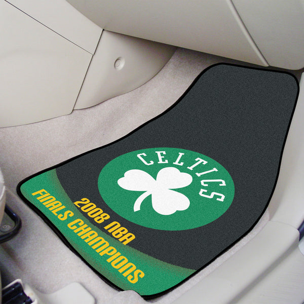 NBA - Boston Celtics 2-pc Carpet Car Mat Set with 2008 NBA Final Champions Logo