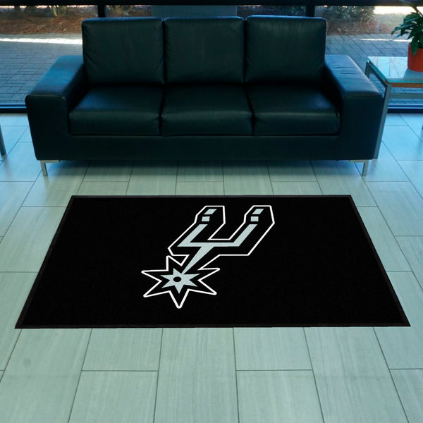 NBA - San Antonio Spurs 4X6 Logo Mat - Landscape