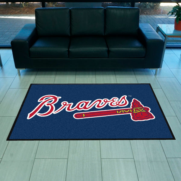 MLB - Atlanta Braves 4X6 Logo Mat - Landscape