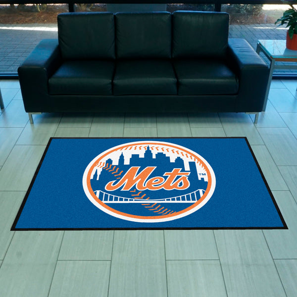 MLB - New York Mets 4X6 Logo Mat - Landscape