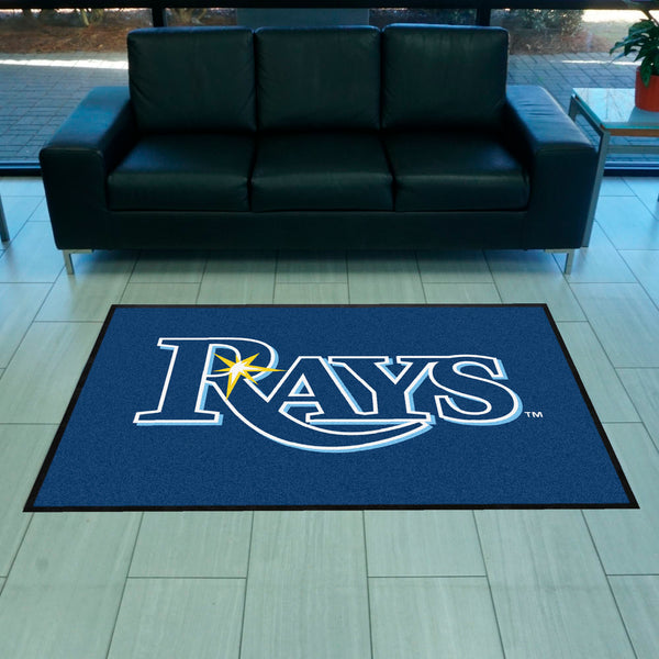 MLB - Tampa Bay Rays 4X6 Logo Mat - Landscape