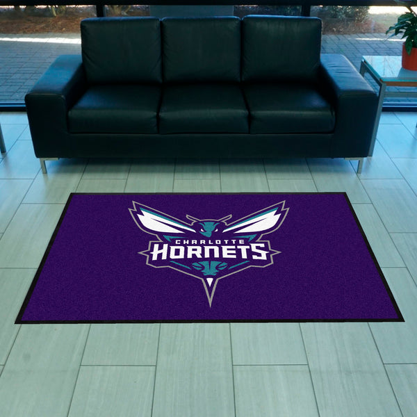 NBA - Charlotte Hornets 4X6 Logo Mat - Landscape