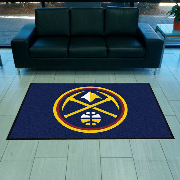 NBA - Denver Nuggets 4X6 Logo Mat - Landscape