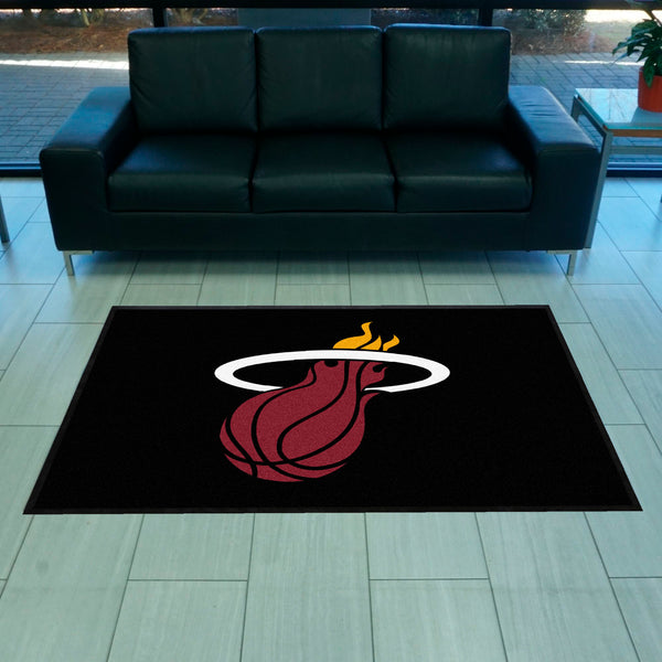 NBA - Miami Heat 4X6 Logo Mat - Landscape