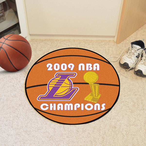 NBA - Los Angeles Lakers Basketball Mat with 2009 NBA Champions Logo 
