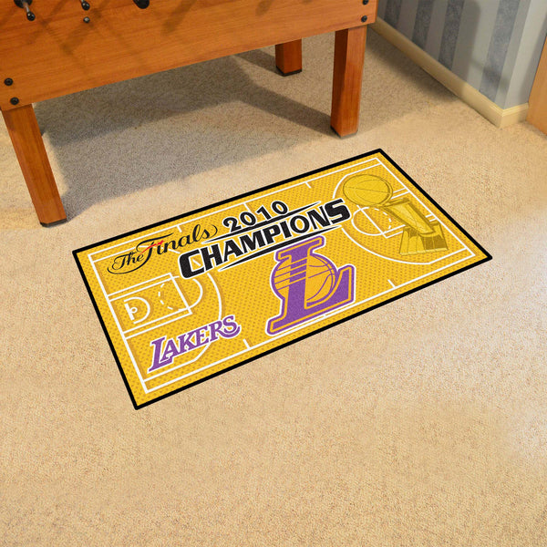 NBA - Los Angeles Lakers NBA Court Runner with 2010 The Finals Champions Logo 