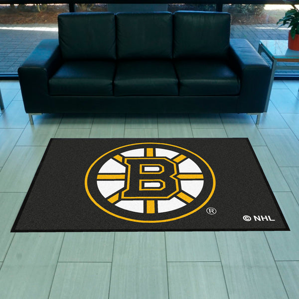 NHL - Boston Bruins 4X6 Logo Mat - Landscape