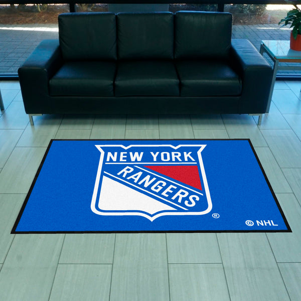 NHL - New York Rangers 4X6 Logo Mat - Landscape