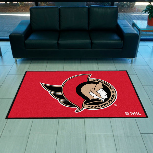 NHL - Ottawa Senators 4X6 Logo Mat - Landscape