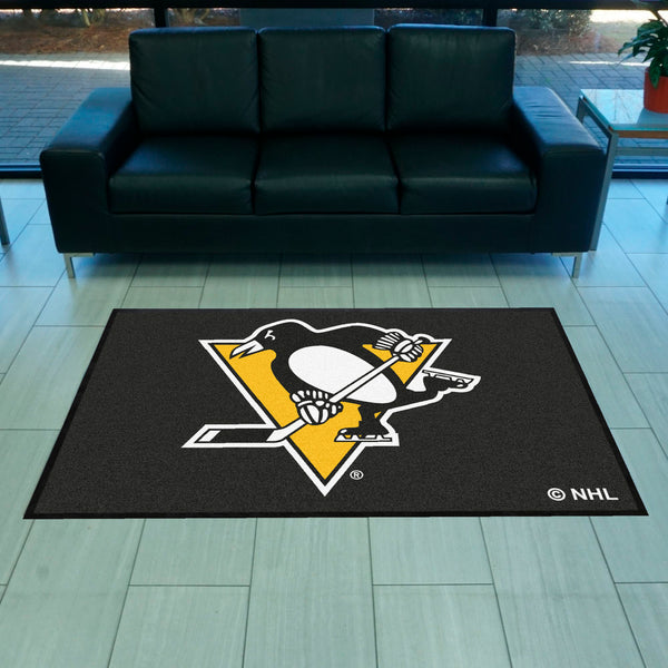 NHL - Pittsburgh Penguins 4X6 Logo Mat - Landscape