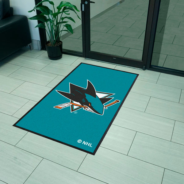 NHL - San Jose Sharks 3X5 Logo Mat - Portrait