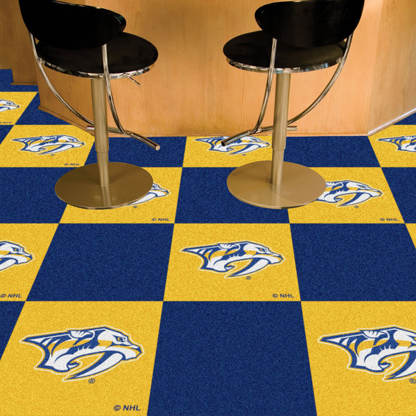 NHL - Nashville Predators Team Carpet Tiles with Symbol Logo