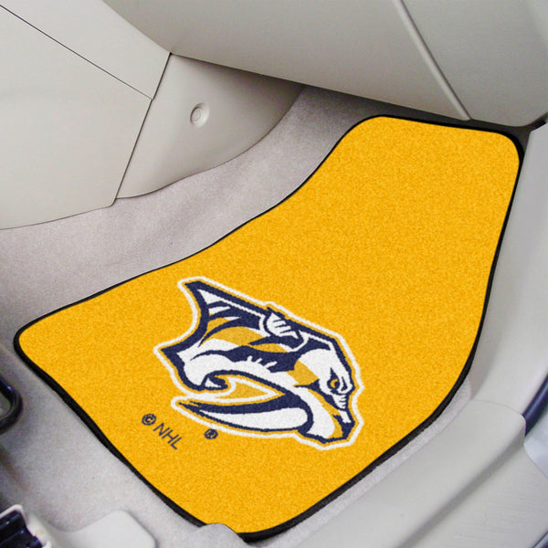 NHL - Nashville Predators 2-pc Carpet Car Mat Set with Symbol Logo